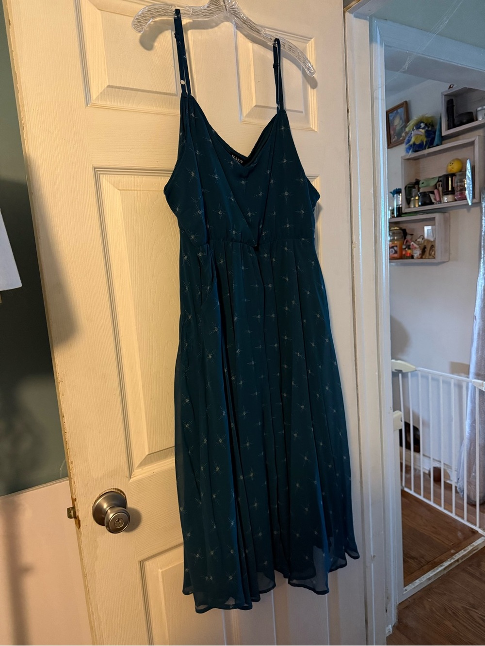torrid Teal Spaghetti-Strap Midi Dress